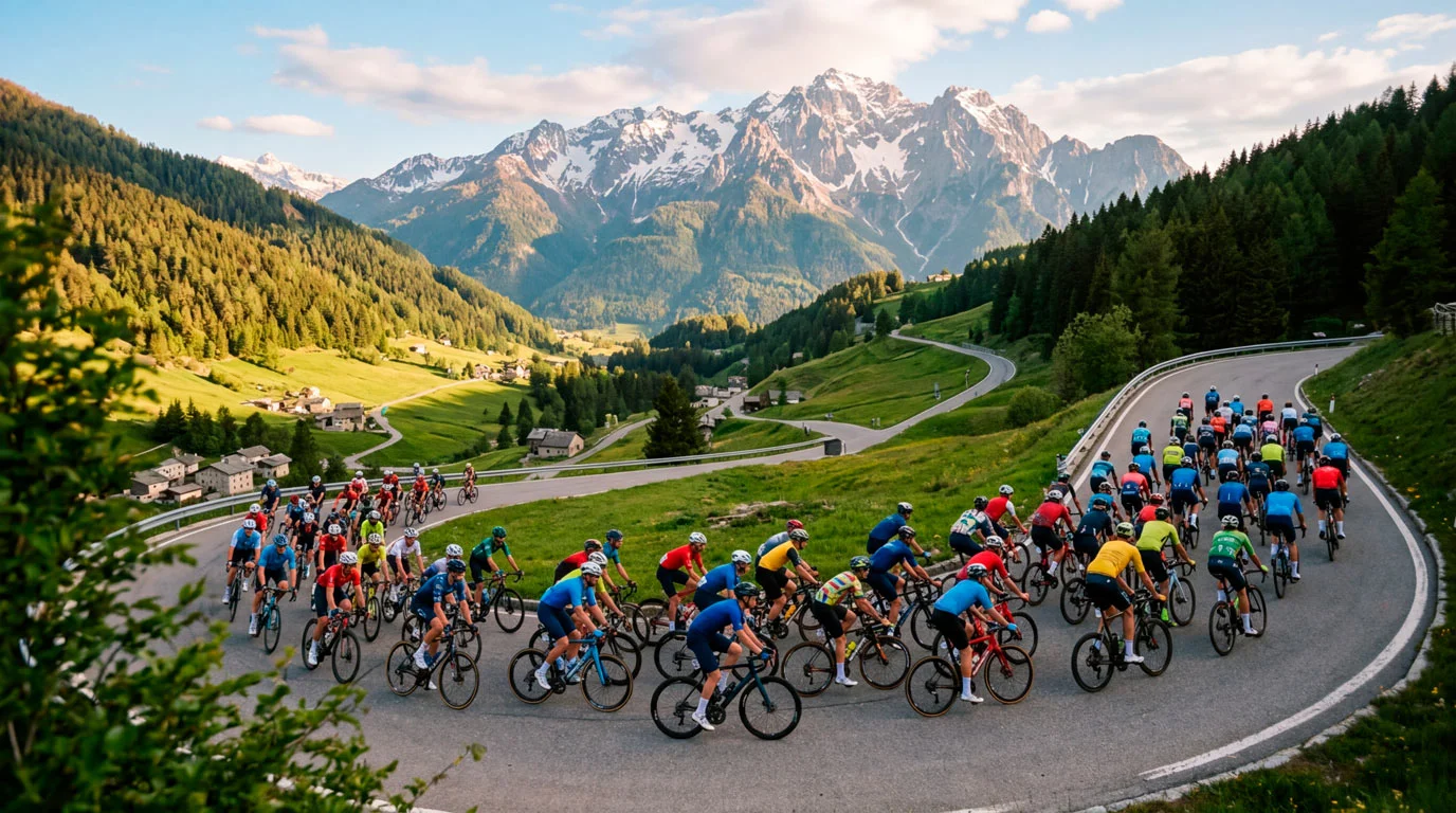 Calendario del ciclismo professionistico 2026 con corridori del World Tour in gara